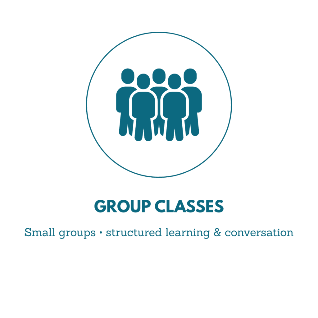 French online group classes for couples, friends or more ©TheWaystoFrench